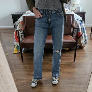 GAP Blue Straight Leg Women's Jeans, Size 4R